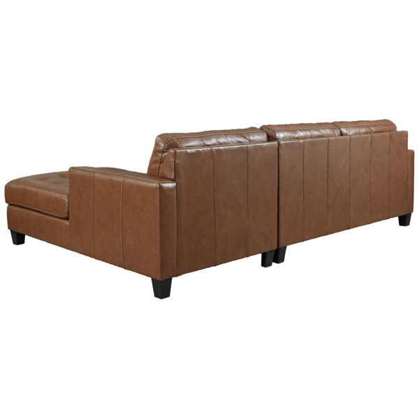 Signature Design by Ashley Baskove 2 Piece Leather Sectional